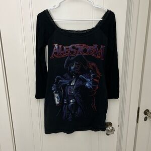 Alestorm Star Wars altered hooded long sleeve women’s M/L top